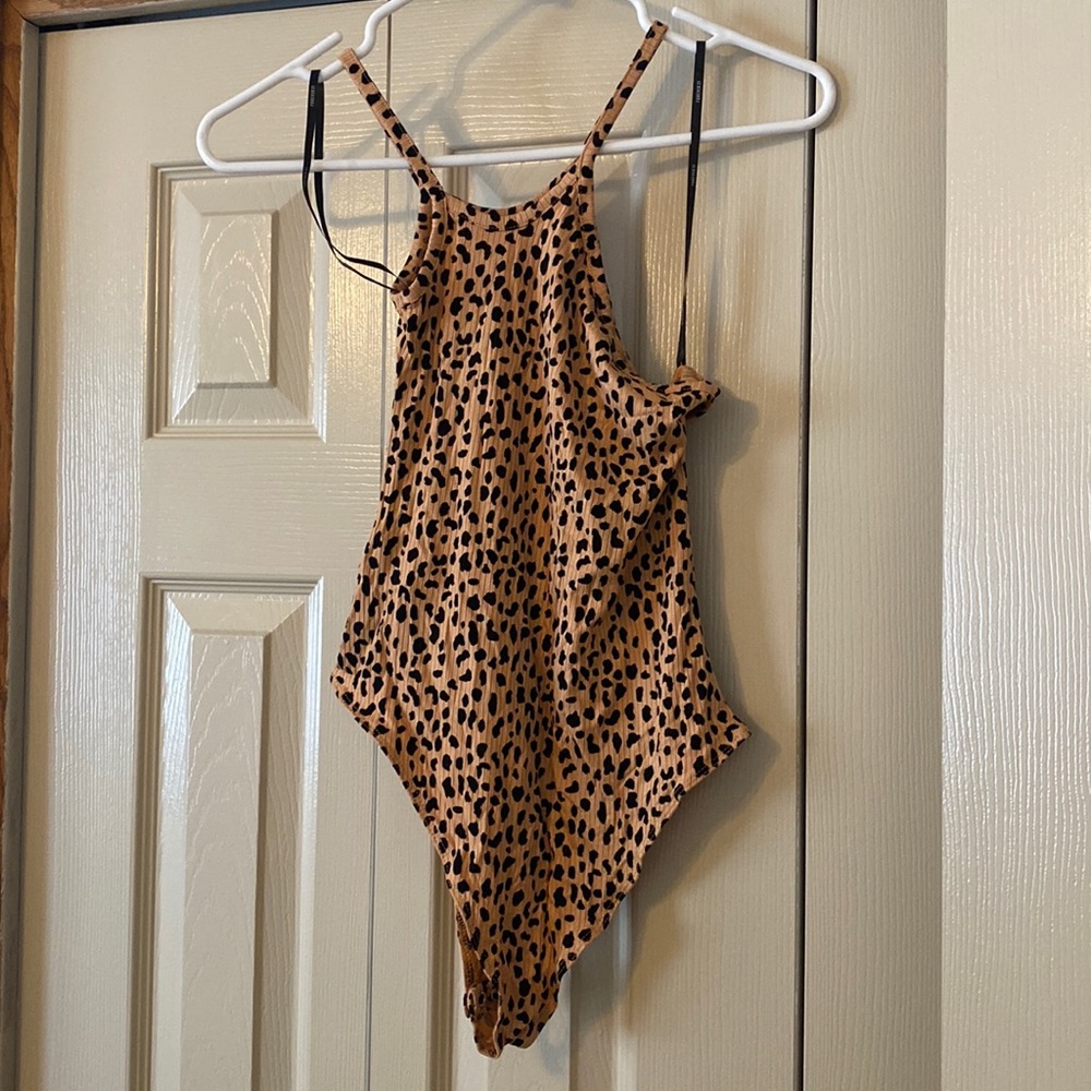 Forever 21 cheetah print bodysuit